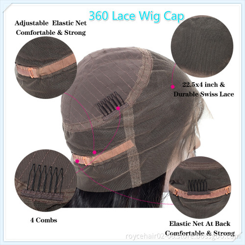 12a 100% Brazilian Remy Hair Extension Bundles, Cuticle Aligned Braiding Human Hair Transparent 360 Lace Closure Wig